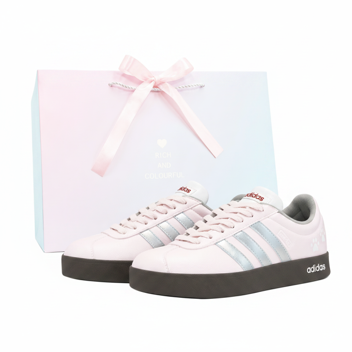Adidas Adidas VL COURT 2.0 German Army Trainers Unisex Low Top Pink