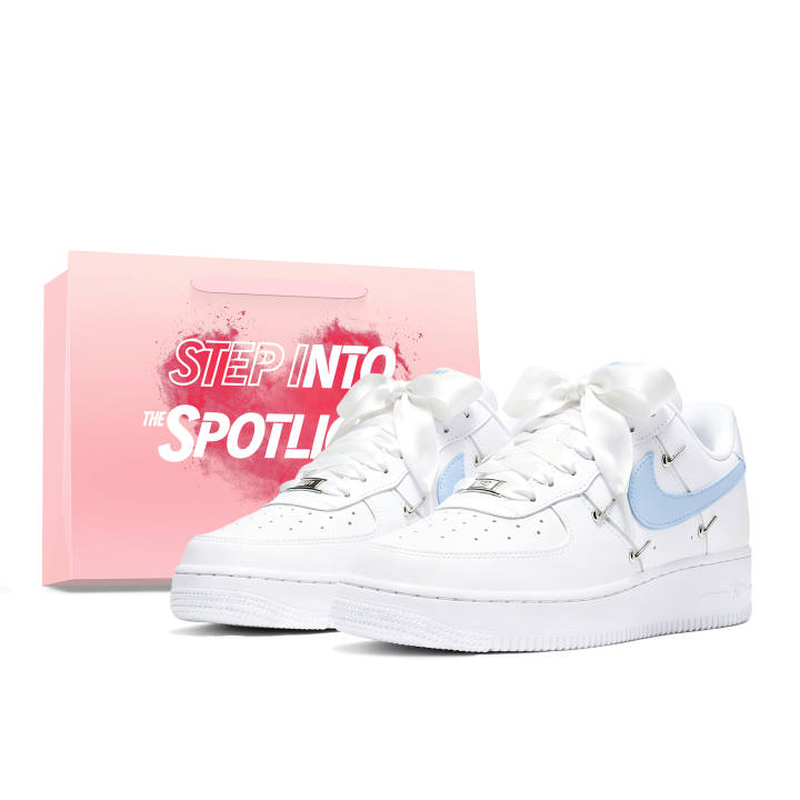 Nike Nike Air Force 1 Skateboard Shoes Unisex Low Top White, Blue