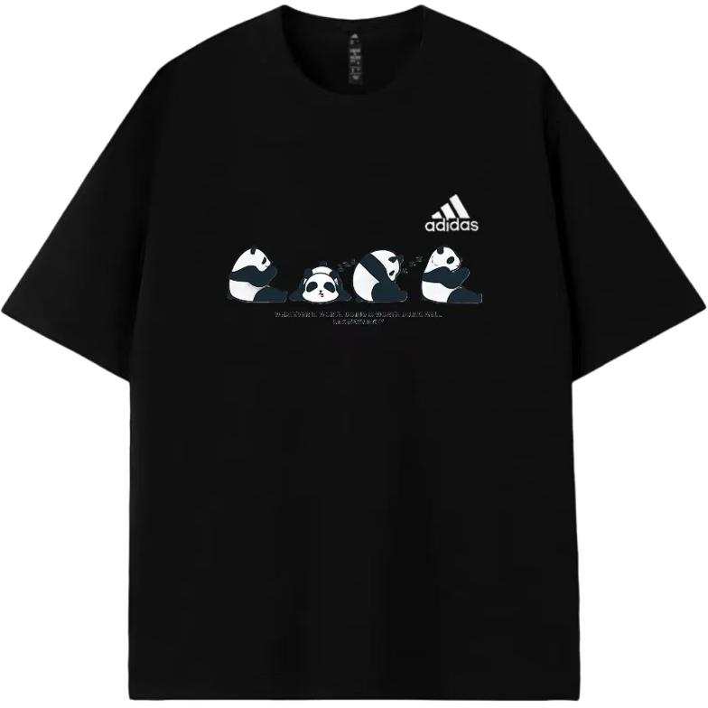 Adidas Adidas MUST HAVES T Shirts Unisex Black Crew Neck Moderate Straight Fit