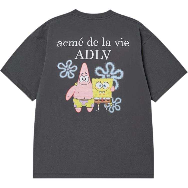 Acme De La Vie T Shirts Unisex Charcoal Gray Crew Neck Moderate