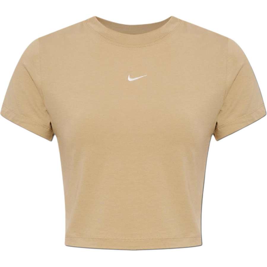 Nike Nike Sportswear T Shirts Women's Beige Crew Neck