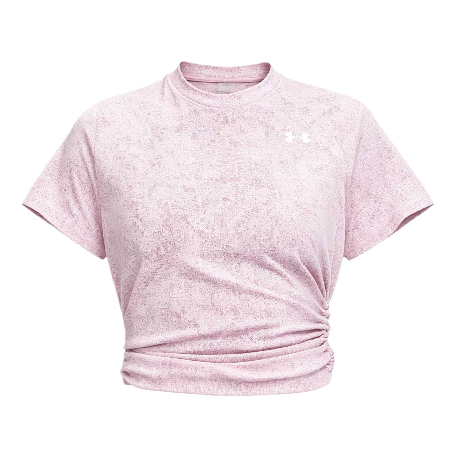 Under Armour T Shirts Women's Dark Pink Tone Crew Neck Moderate