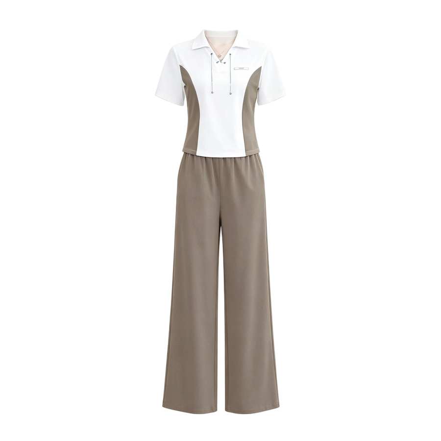Sugarfunk Sugarfunk Casual Suits Women's Polo Collar Thin