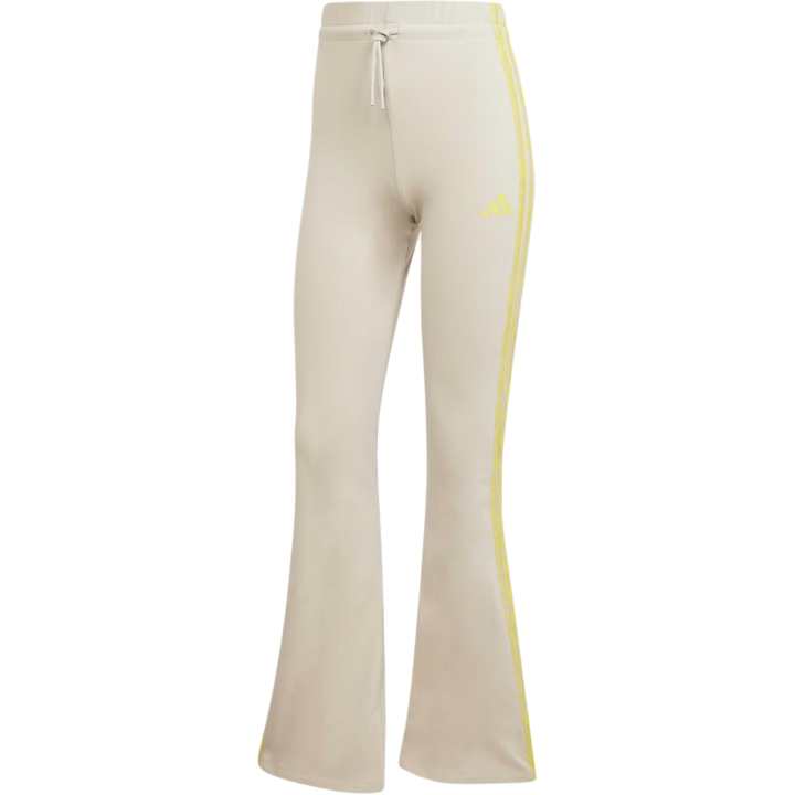 Adidas Adidas ESSENTIALS 3 Stripes Knitted Sweatpants Women's Beige Moderate