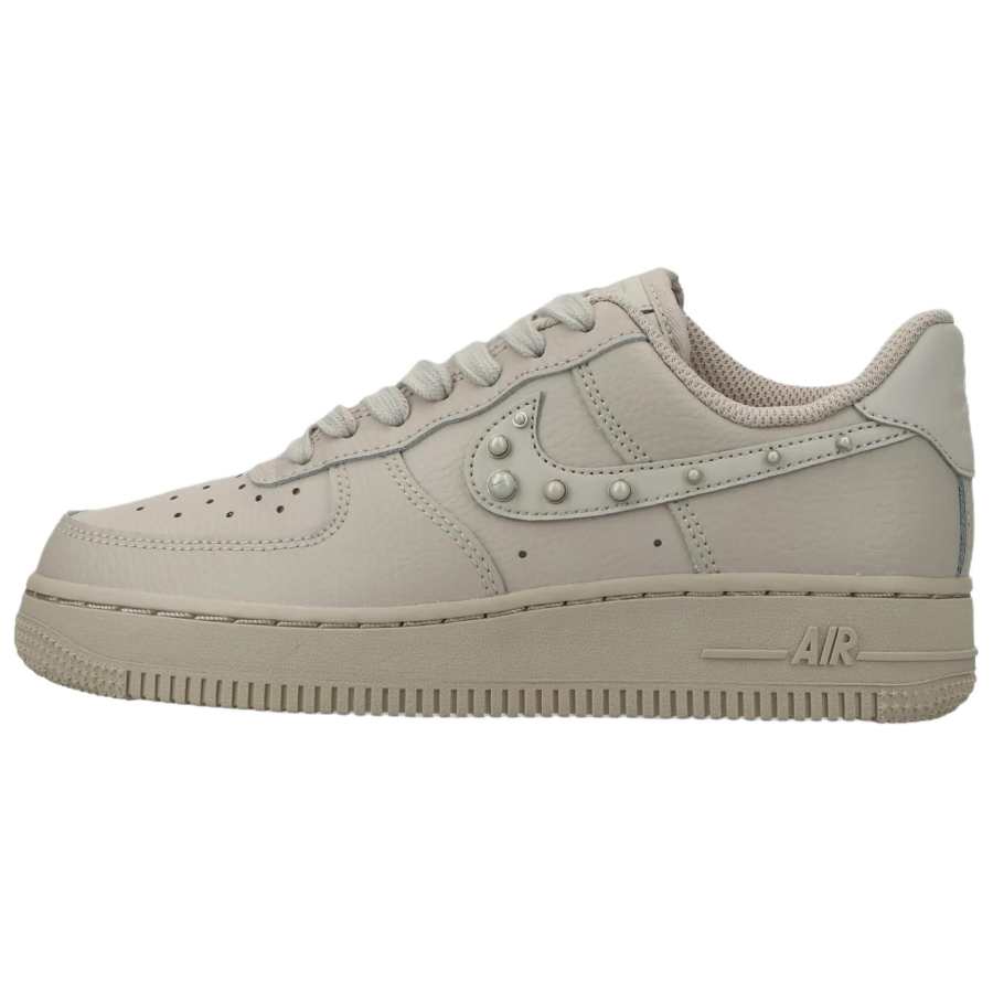 Nike Nike Air Force 1 Skateboard Shoes Women's Low Top Light Beige Gray