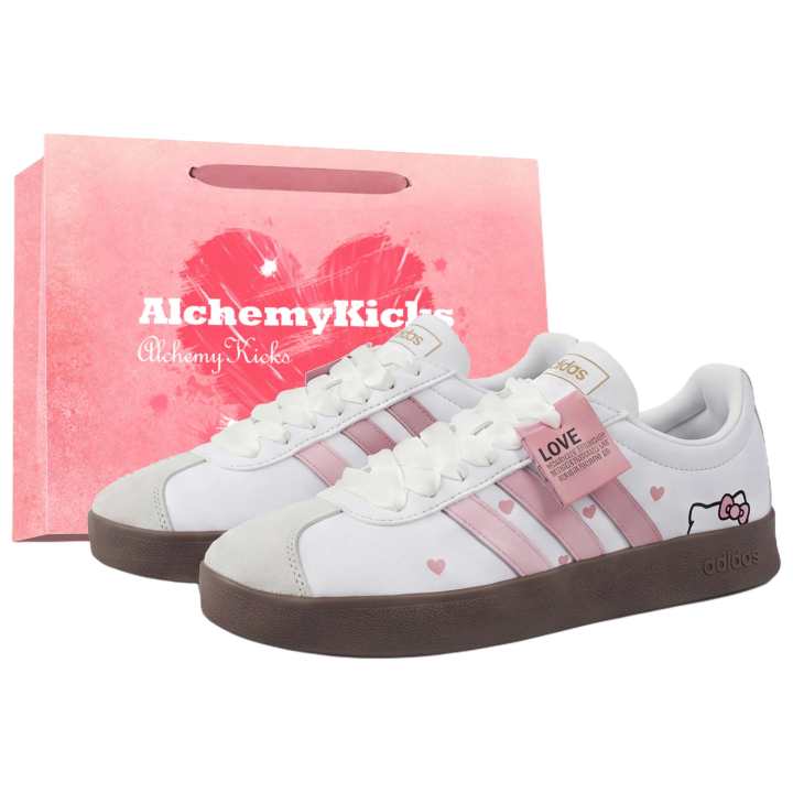 Adidas Adidas VL COURT 2.0 German Army Trainers Unisex Low Top Pink/White/Black