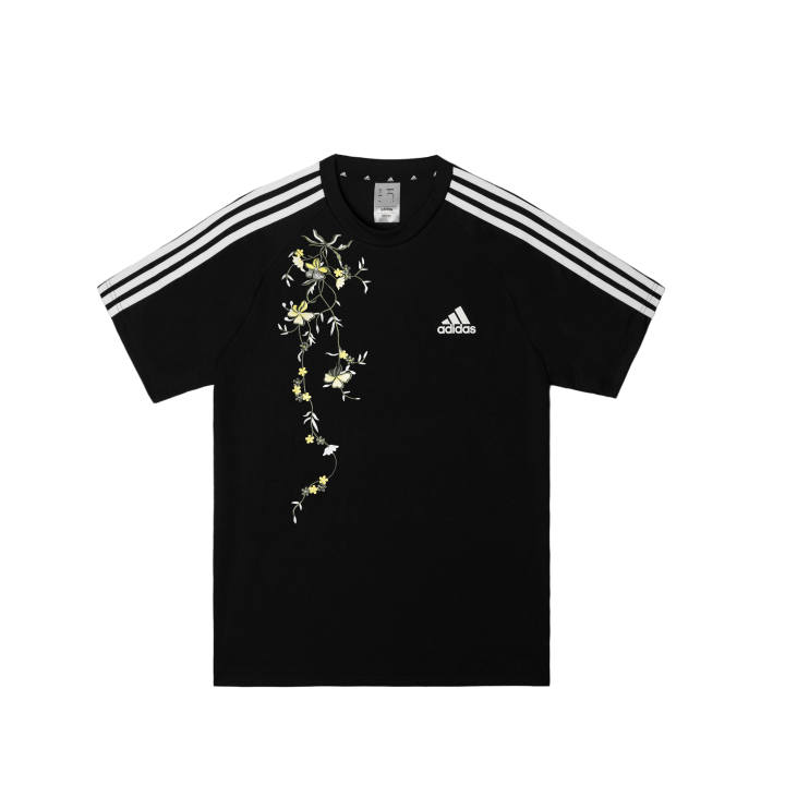 Adidas Adidas Football T Shirts Men's Black Crew Neck Moderate