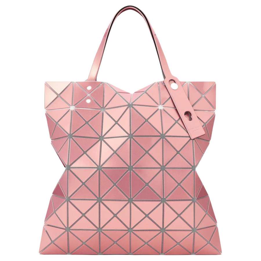 ISSEY MIYAKE Polyvinyl Chloride Resin Tote Bag, Shoulder Bag Women's Pink And Salt