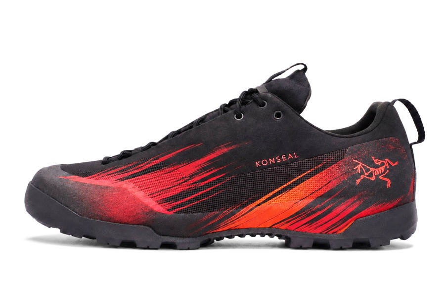 Arcteryx KONSEAL Mountaineering & Hiking Shoes Men's Low Top Black/Red