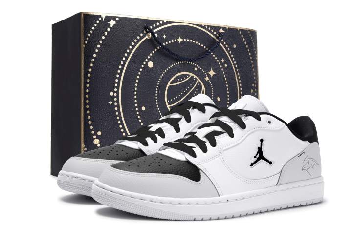 Jordan Jordan COURT CONNECT Skateboard Shoes Unisex Low Top White/Black/Gray