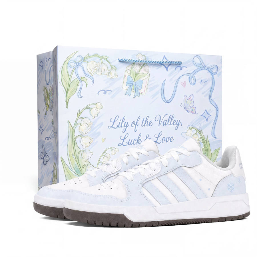 Adidas Adidas ENTRAP Skateboard Shoes Women's Low Top Blue White