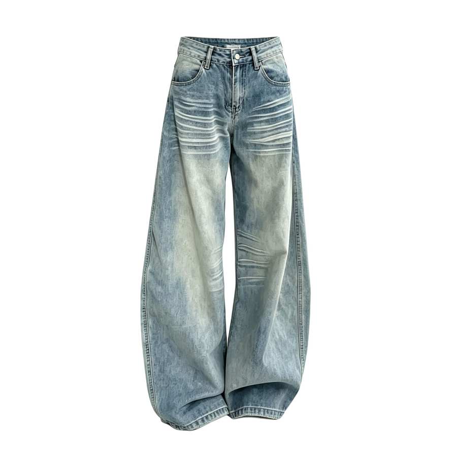Sugarfunk Jeans Women's Blue Moderate Wide Leg Pants