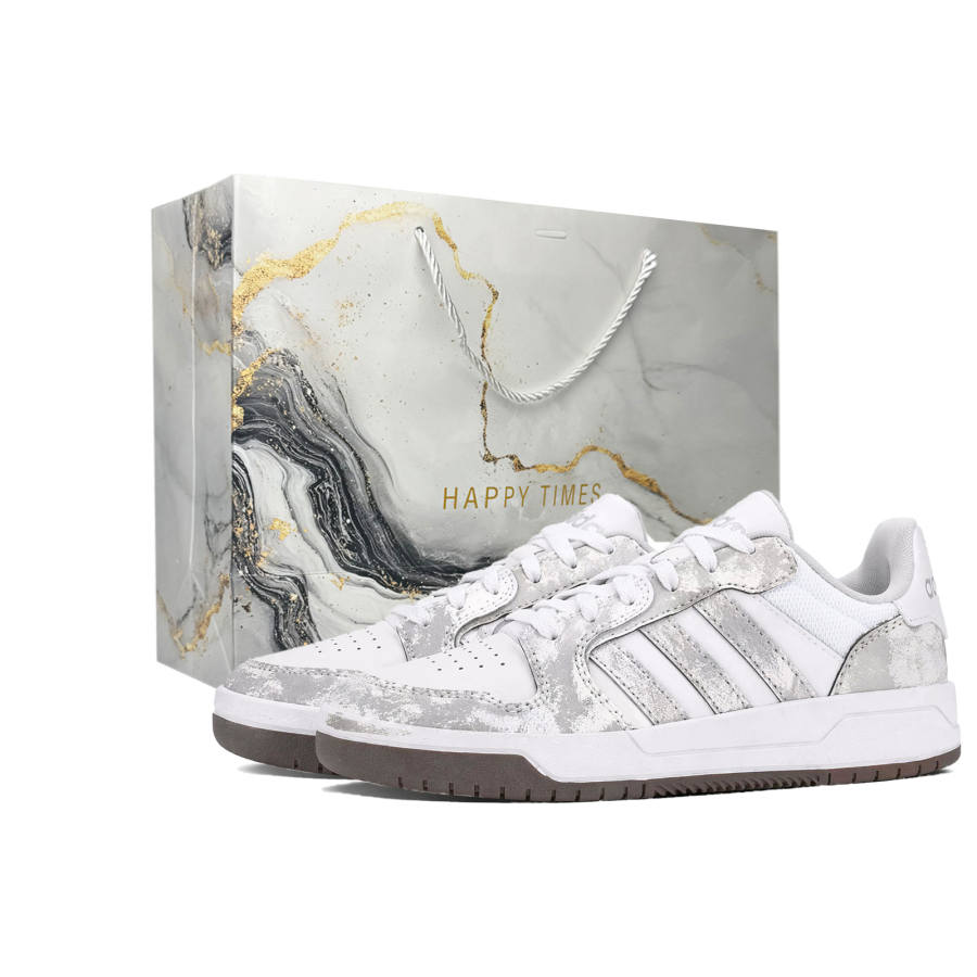 Adidas Adidas ENTRAP Skateboard Shoes Men's Low Top Silver Gray