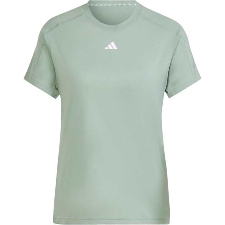 Adidas Adidas AEROREADY T Shirts Women's Silver Green Crew Neck