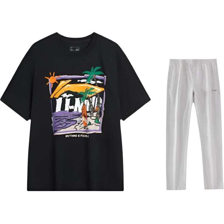 Li-Ning Li Ning Casual Sportswear Men's Crew Neck Moderate