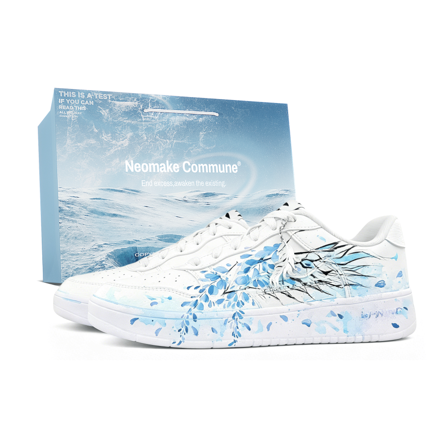 Li-Ning Li Ning Floating Boat Skateboard Shoes Unisex Low Top Blue