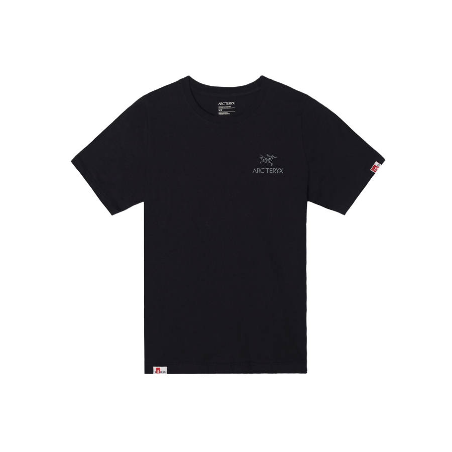 Arcteryx KRAGG T Shirts Unisex Black/Black Crew Neck Thin