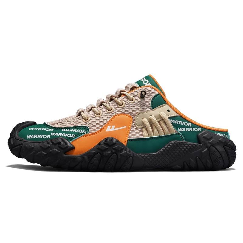 WARRIOR Casual Shoes Men's Low Top Khaki/Green/Orange