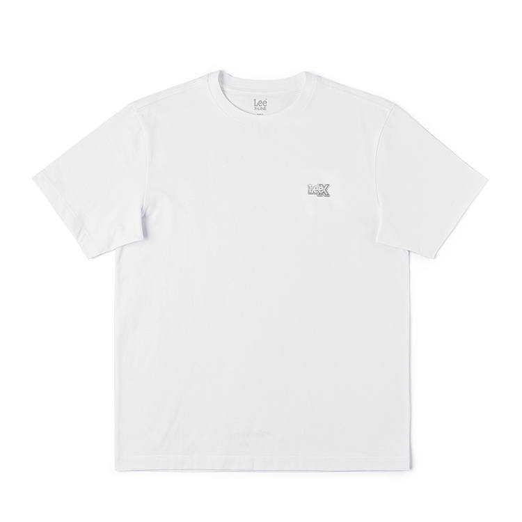 Lee T Shirts Men's White Crew Neck Moderate Straight Fit