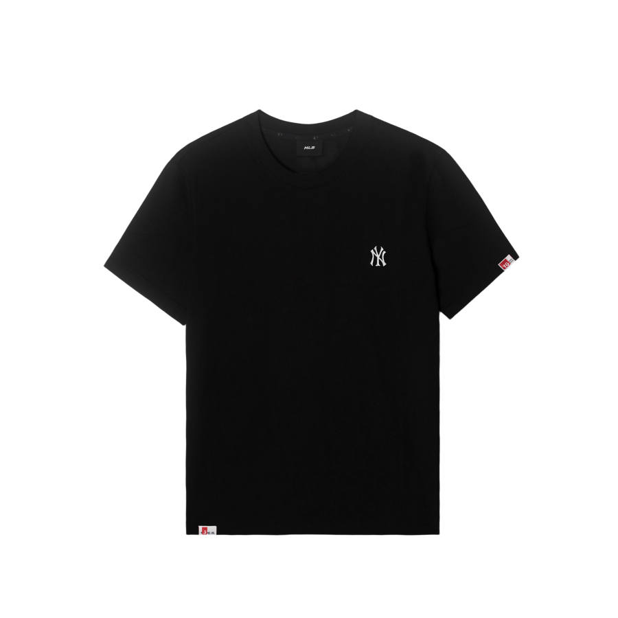 MLB T Shirts Unisex New York Yankees/Black Crew Neck Moderate Straight Fit
