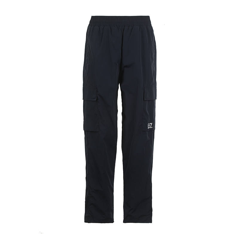 EMPORIO ARMANI EA7 Casual Pants Men's Dark Blue Thin Straight Fit Pants