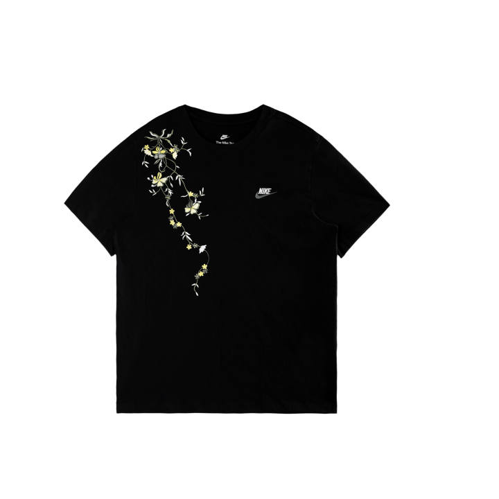 Nike Nike Sportswear T Shirts Men's Black/White/Dark Gray Crew Neck Moderate