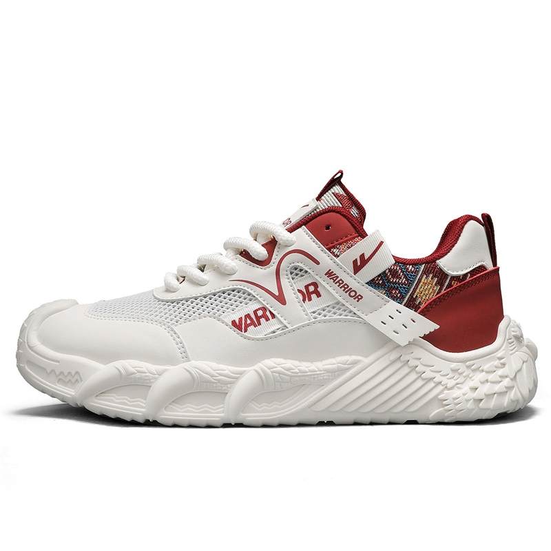 WARRIOR Casual Shoes Men's Low Top Beige Red/White Blue/Black Khaki