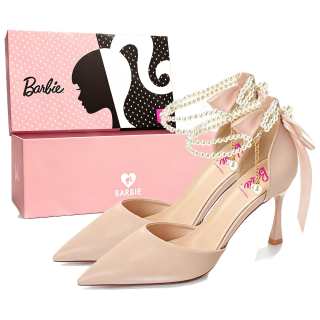 Barbie High Heels Women's Nude/Black/Ecru