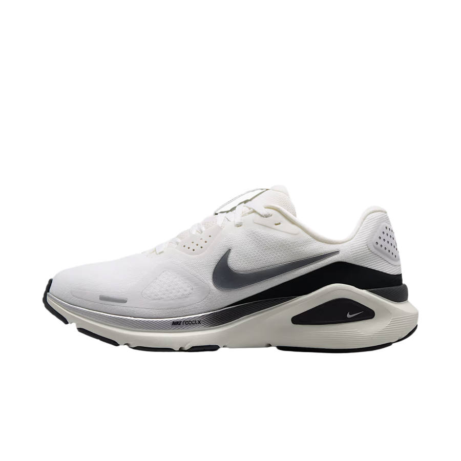 Nike Nike Zoom Structure 26 Running Shoes Women's Low Top Peak White/Carbon Black/Sail White/Metallic Silver