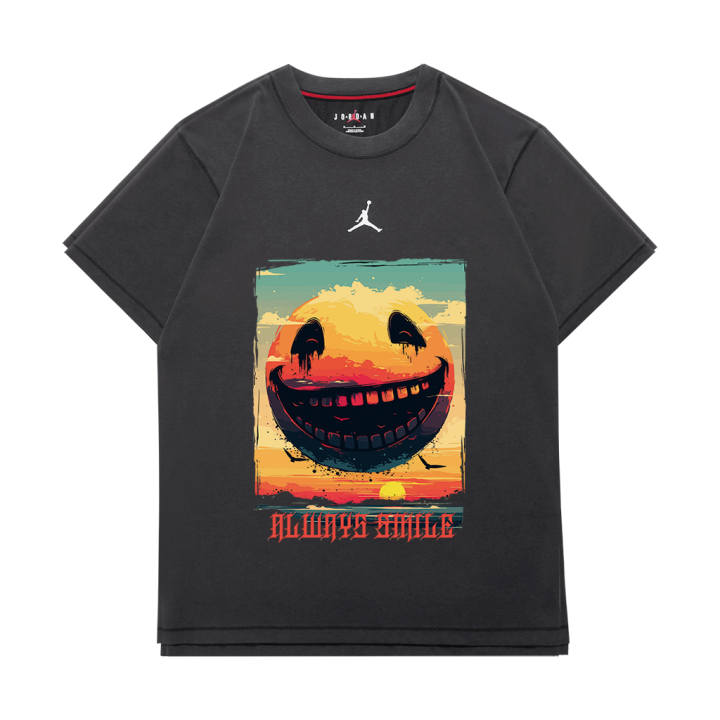 Jordan Jordan DIR FIT T Shirts Unisex Dark Gray Crew Neck Moderate