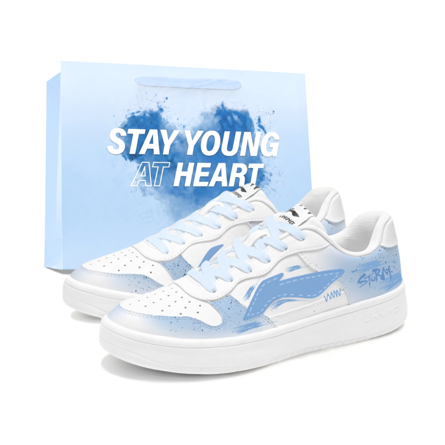 Li-Ning Li Ning Floating Boat Skateboard Shoes Men's Low Top White/Blue