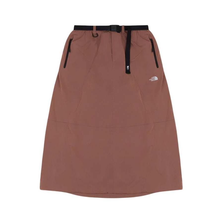 THE NORTH FACE Casual Long Skirts Women's NM7/Lacquer Wood Red Moderate Midi Dress