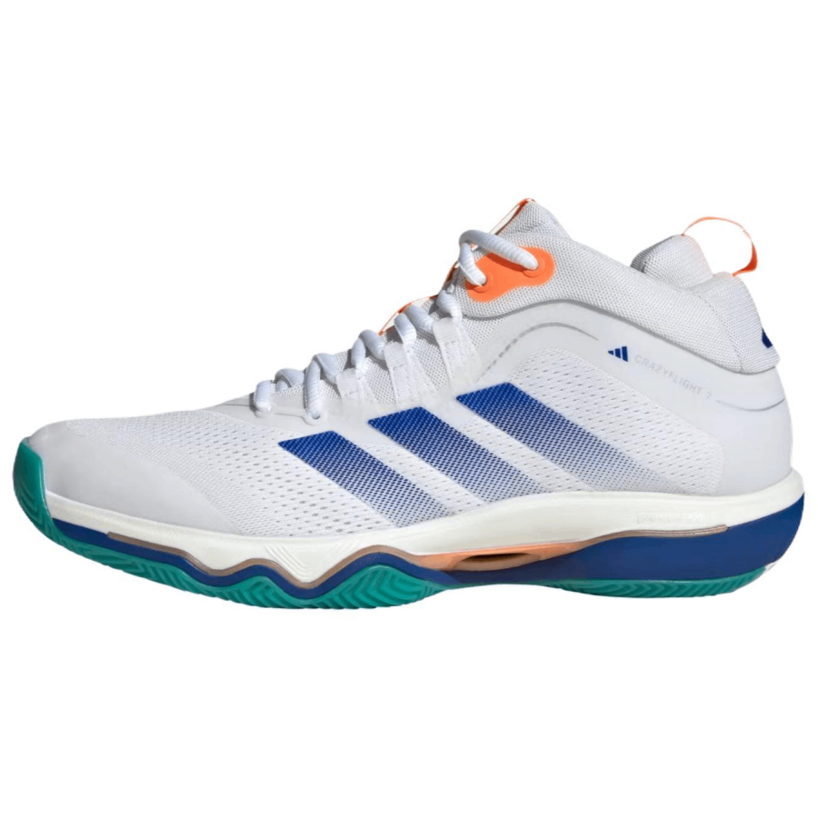 Adidas Adidas CRAZYFLIGHT 7 Volleyball Shoes Men's Low Top White/Cloud White/Royal Blue