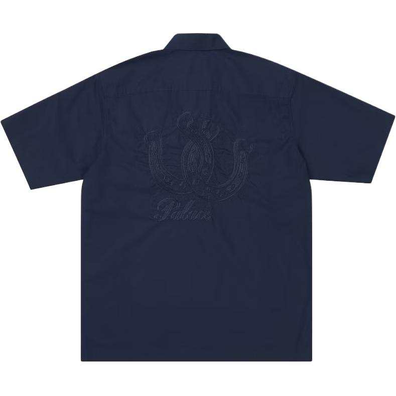 PALACE FW25 Shirts Unisex Marine Blue Lapel Moderate Other