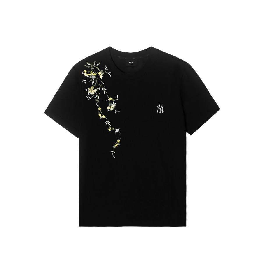 MLB T Shirts Unisex New York Yankees/Black Crew Neck Moderate Straight Fit