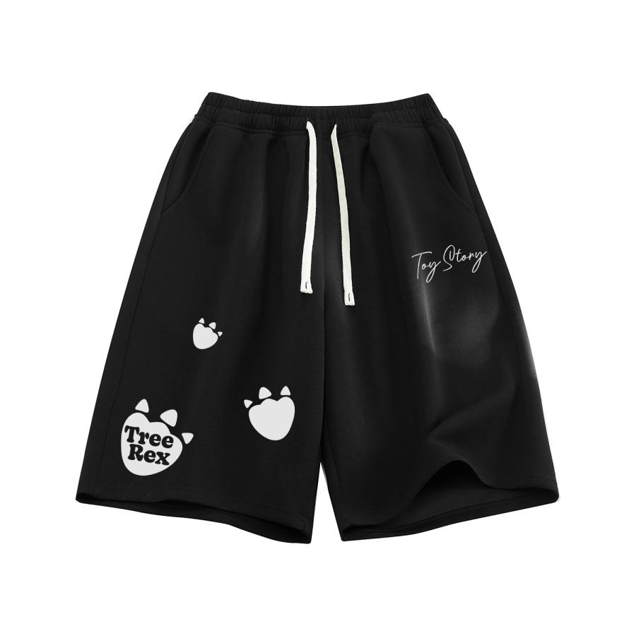 Disney Casual Shorts Unisex Thin Straight Fit Pants