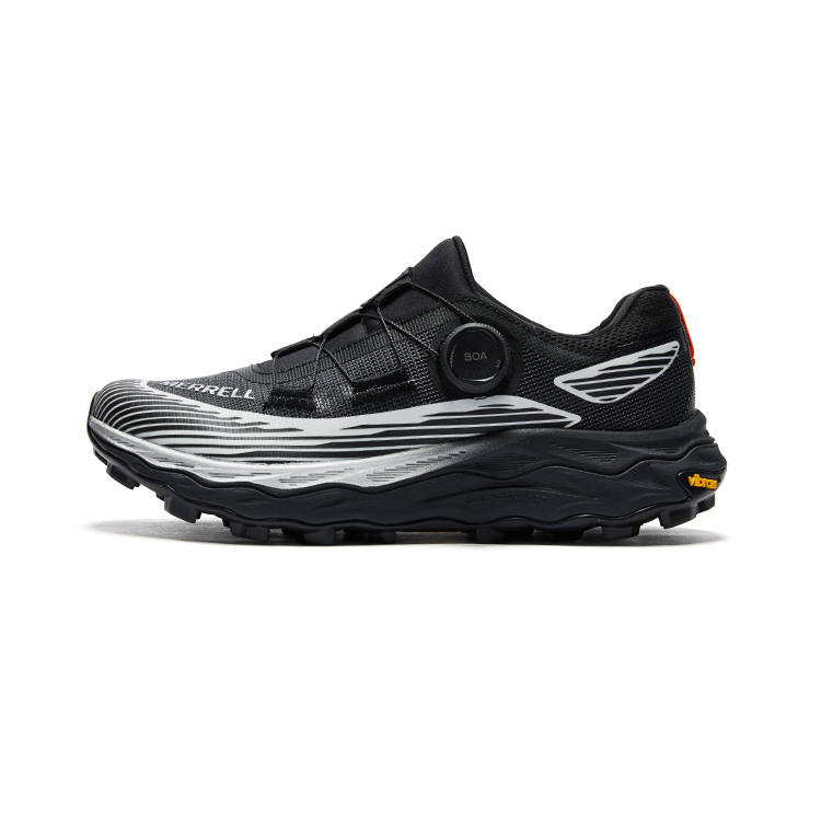 MERRELL Agility Peak 6 Trail Running Shoes Men's Low Top Gray Black