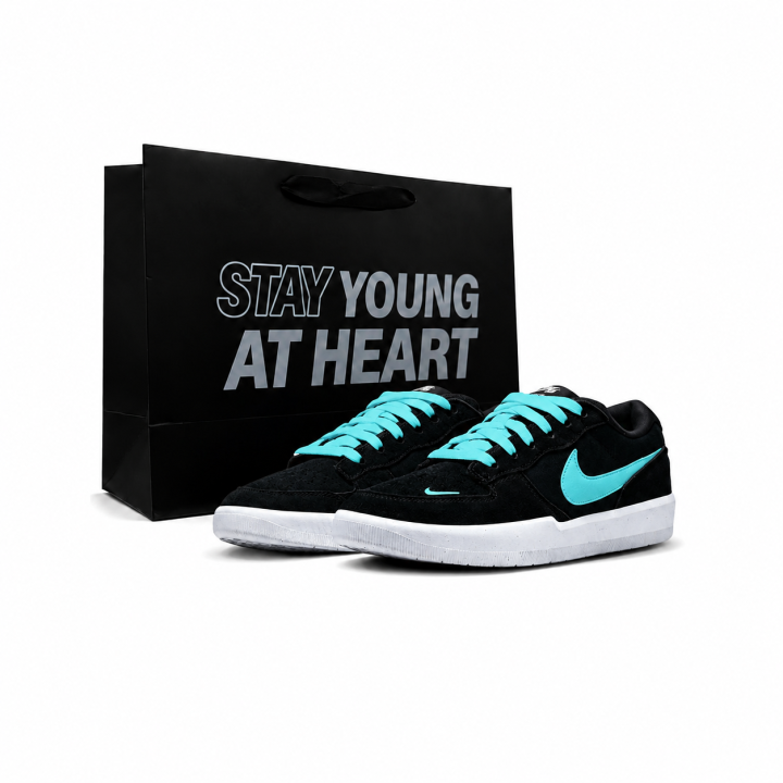 Nike Nike SB Force 58 Skateboard Shoes Unisex Low Top Tiffany Blue