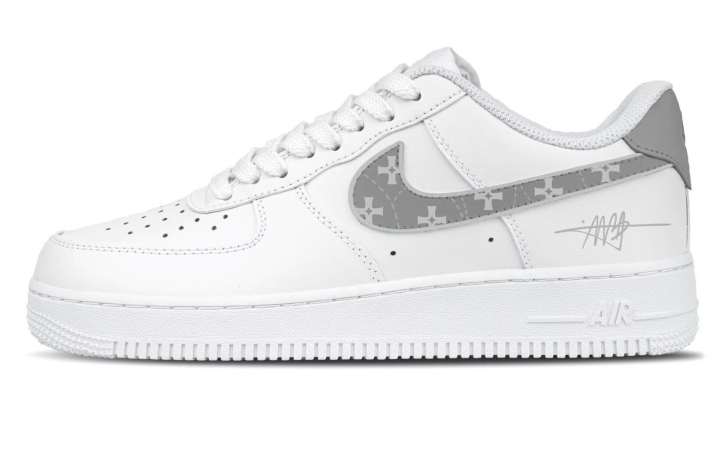 Nike Nike Air Force 1 Skateboard Shoes Men's Low Top Gray