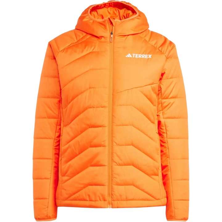 Adidas Adidas Terrex Puffer Jackets Men's Orange Hooded Non Detachable Moderate