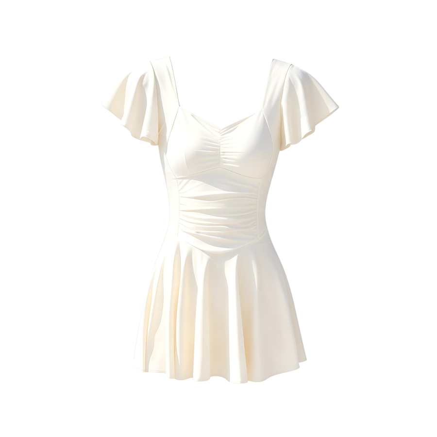 Sugarfunk Two Piece Swimsuits Women's V Neck Thin Short Skirt Other