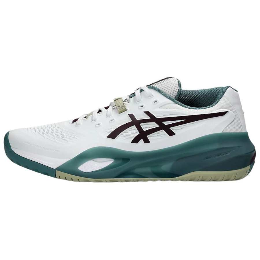ASICS GEL RESOLUTION 10 Tennis Shoes Men's Low Top White/Dark Eggplant Purple