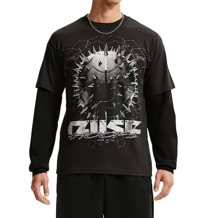 Nike Nike T Shirts Men's Dark Black Crew Neck