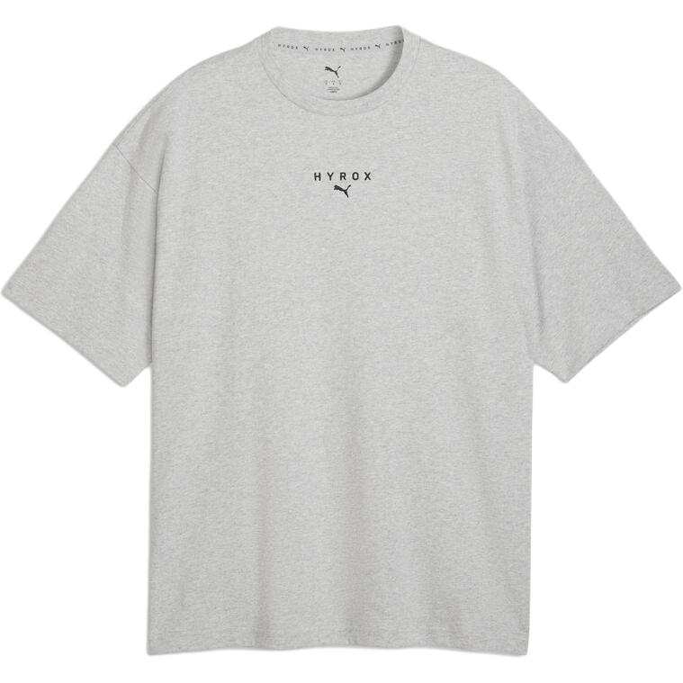 PUMA T Shirts Men's Gray Crew Neck Straight Fit