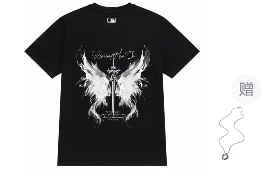 MLB MLB T Shirts Unisex Black Crew Neck Thin