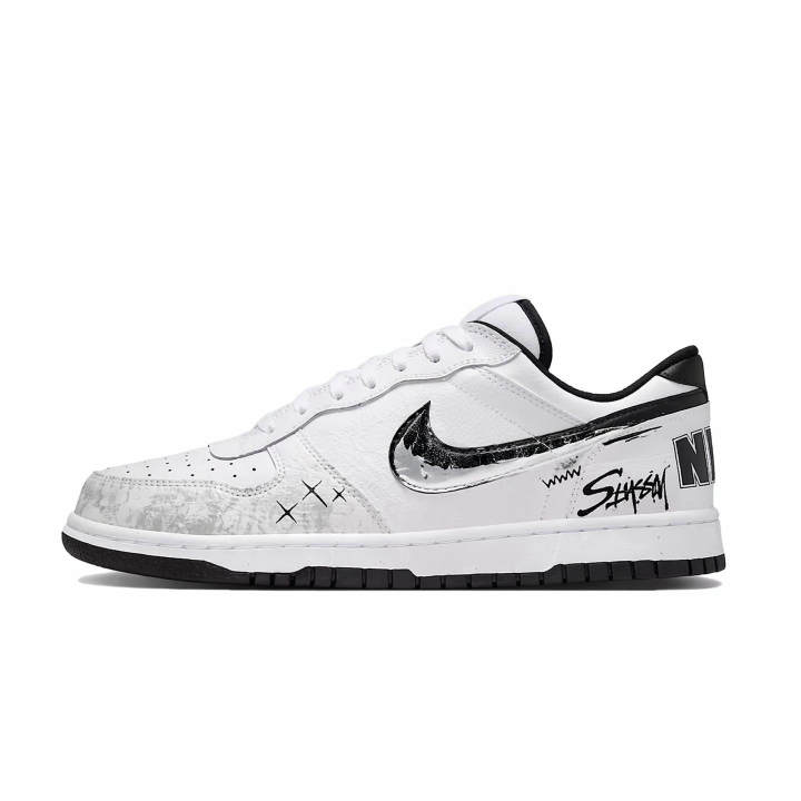 Nike Nike Big Skateboard Shoes Men's Low Top White/Gray