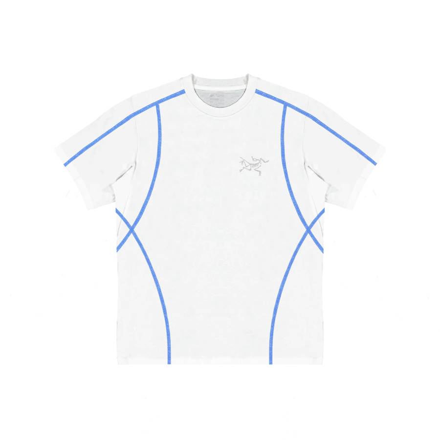 Arcteryx KRAGG T Shirts Unisex White/White Crew Neck Moderate