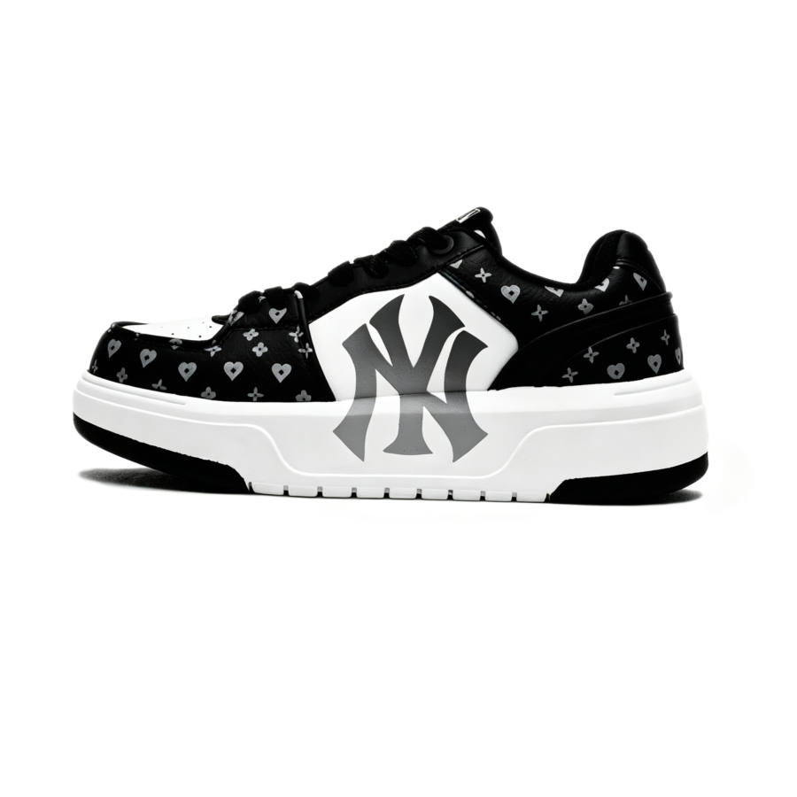MLB MLB Chunky Liner Skateboard Shoes Unisex Low Top Black White Gray Multicolor