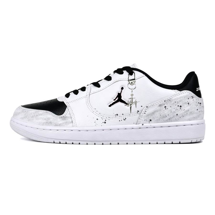 Jordan Jordan COURT CONNECT Skateboard Shoes Men's Low Top Black/White/Gray