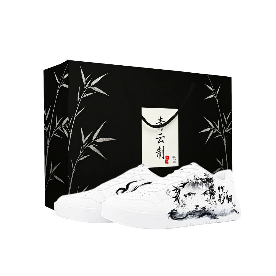 Li-Ning Li Ning Floating Boat Skateboard Shoes Men's Low Top White